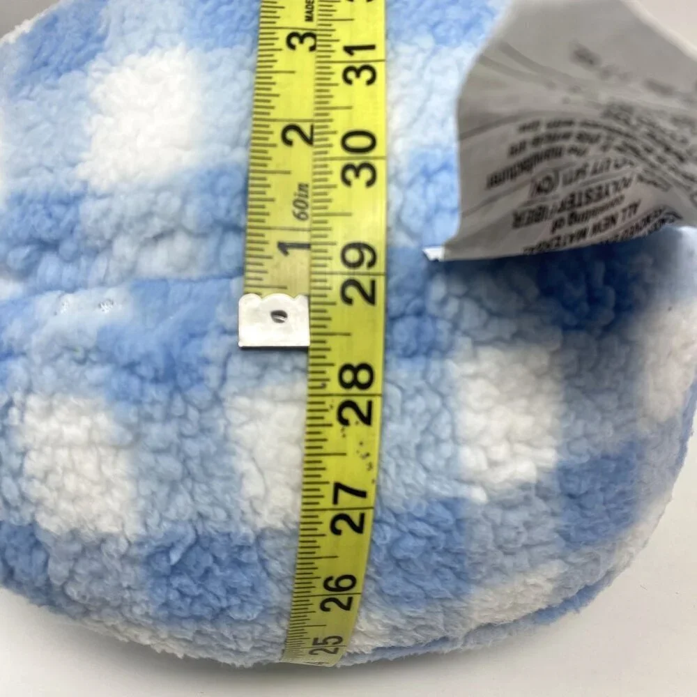 Target Comp Bid Blue Gingham Easter Egg Plush Throw Pillow 10.75